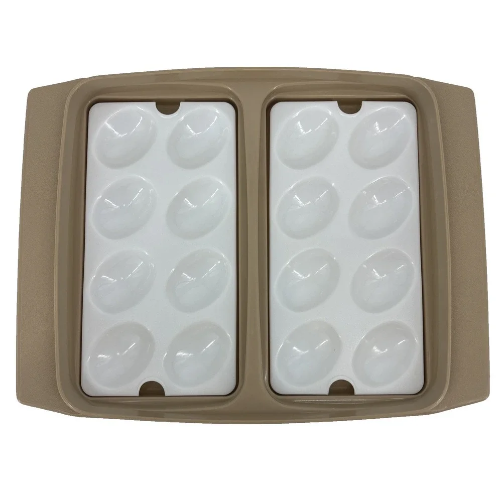 Vintage Tupperware Picnic Deviled Egg Carrier Holder 723-1  Lid, Inserts 4 piece